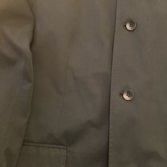 Theory mens cotton short all weather jacket Nehru three button collar button up - Picture 5 of 15